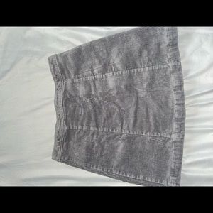 Forever 21 gray button up skirt